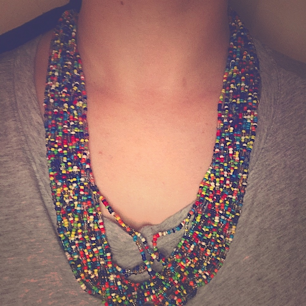 Beaded adjustable‎ necklace